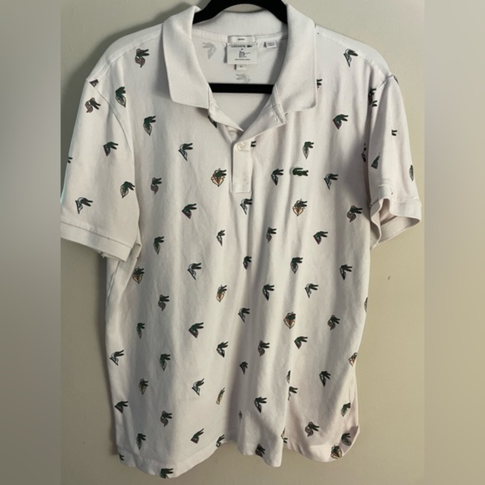 LACOSTE - collab Lacoste X Jean-Michel Tixier - polo shirt - unisex XL